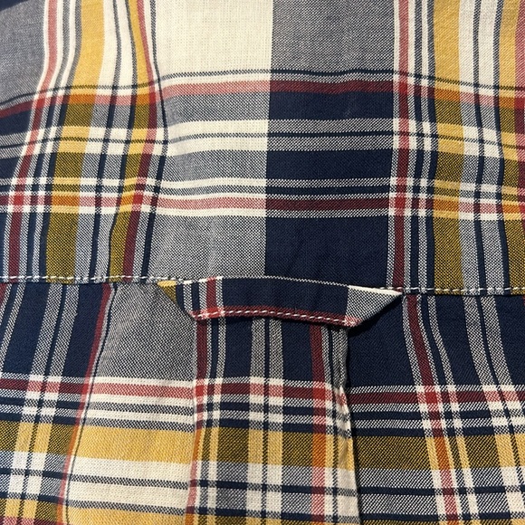 Pendleton Seaside Plaid Cotton Short Sleeve Button Down Shirt -Large - Picture 10 of 10